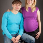 Саша и Оля, за три месяца до, студийная фотосъёмка