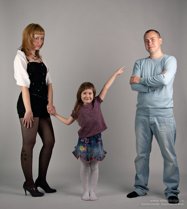 Юлия и её семья, фотограф Александр А. Зараменских