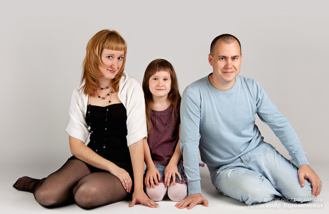 Юлия и её семья, фотограф Александр А. Зараменских